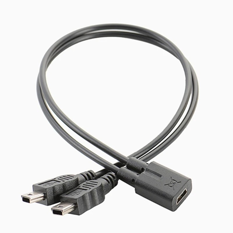Y1UB USB 2.0 Mini 5-контактный разъем типа мама-папа OTG Power Data Разветвитель кабеля