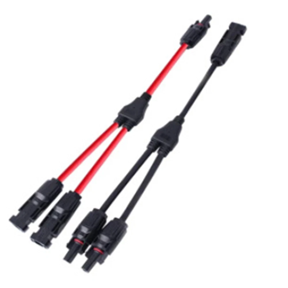 

Universal Y Cable Connector Connector Electronic 2.5mm2/4mm2/6mm2 20A(4mm2)-30A(6mm2) Solar Panel 44.0mm Black