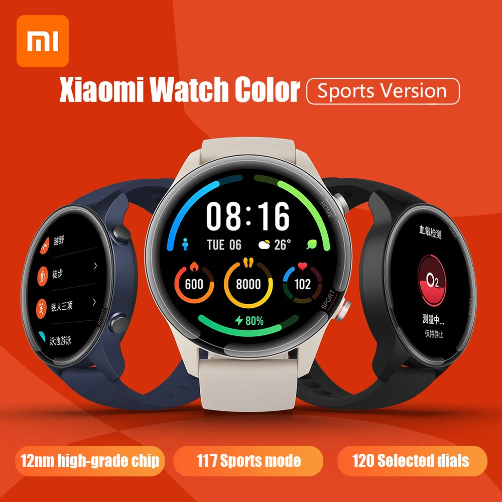 

Xiaomi Mi Watch 1.39" AMOLED Display Blood Oxygen GPS Bluetooth5.0 Fitness Tracker 5ATM Waterproof Mi Watch Color Global Version