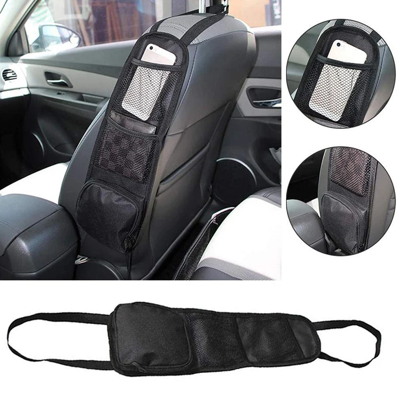 

Car Seat Side Storage Hanging Bag Car Seat Organizer Multi-Pocket Drink Phone Holder Mesh Pocket Auto Interior Accessories