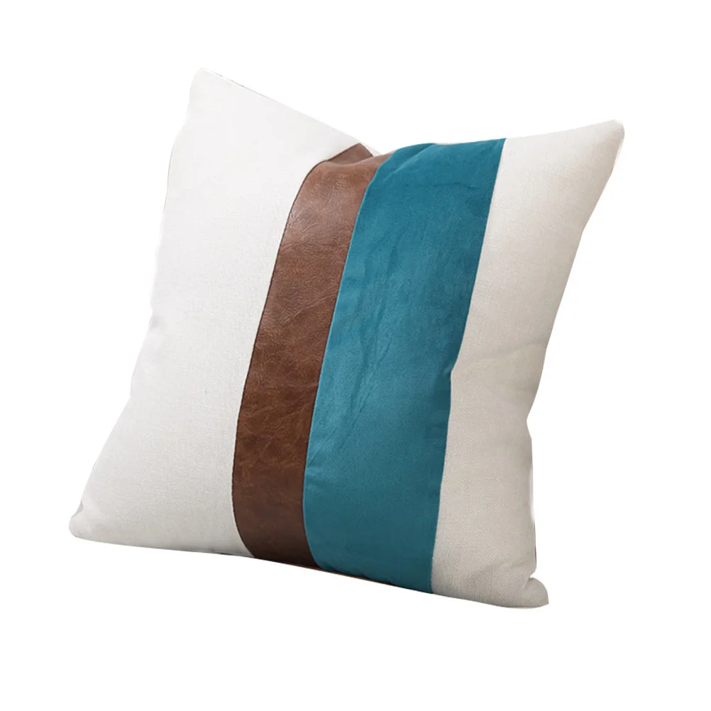 

Bedroom Living Room Throw Pillow Cover Simple Pillowcase Sofa Throw Pillowcase
