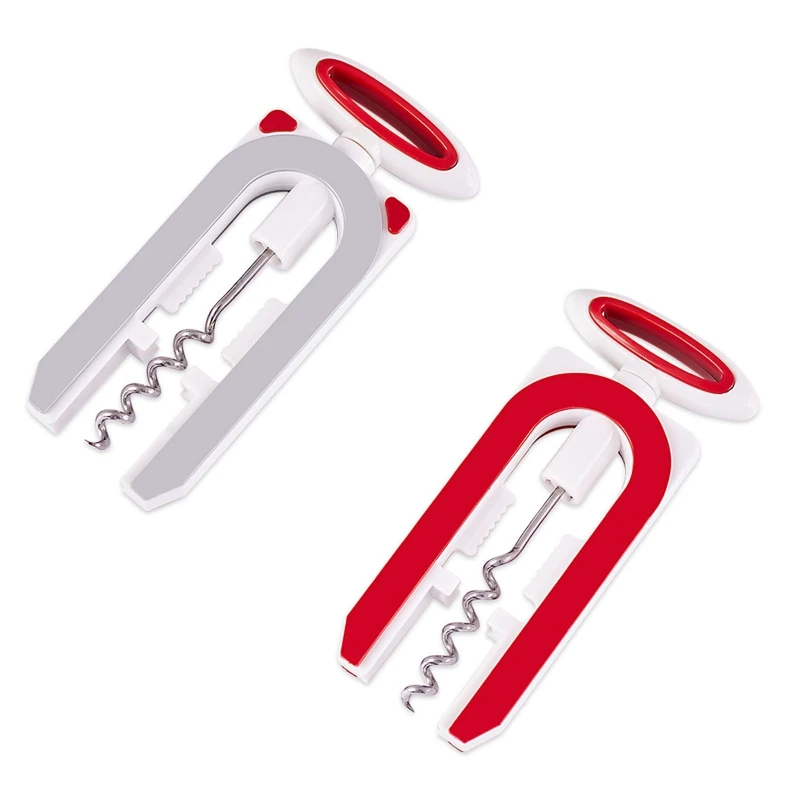 

Wine Opener Plastic Premium Wing Corkscrew Wine Bottle Opener with Multifunctional Bottles Opener Cork Remover