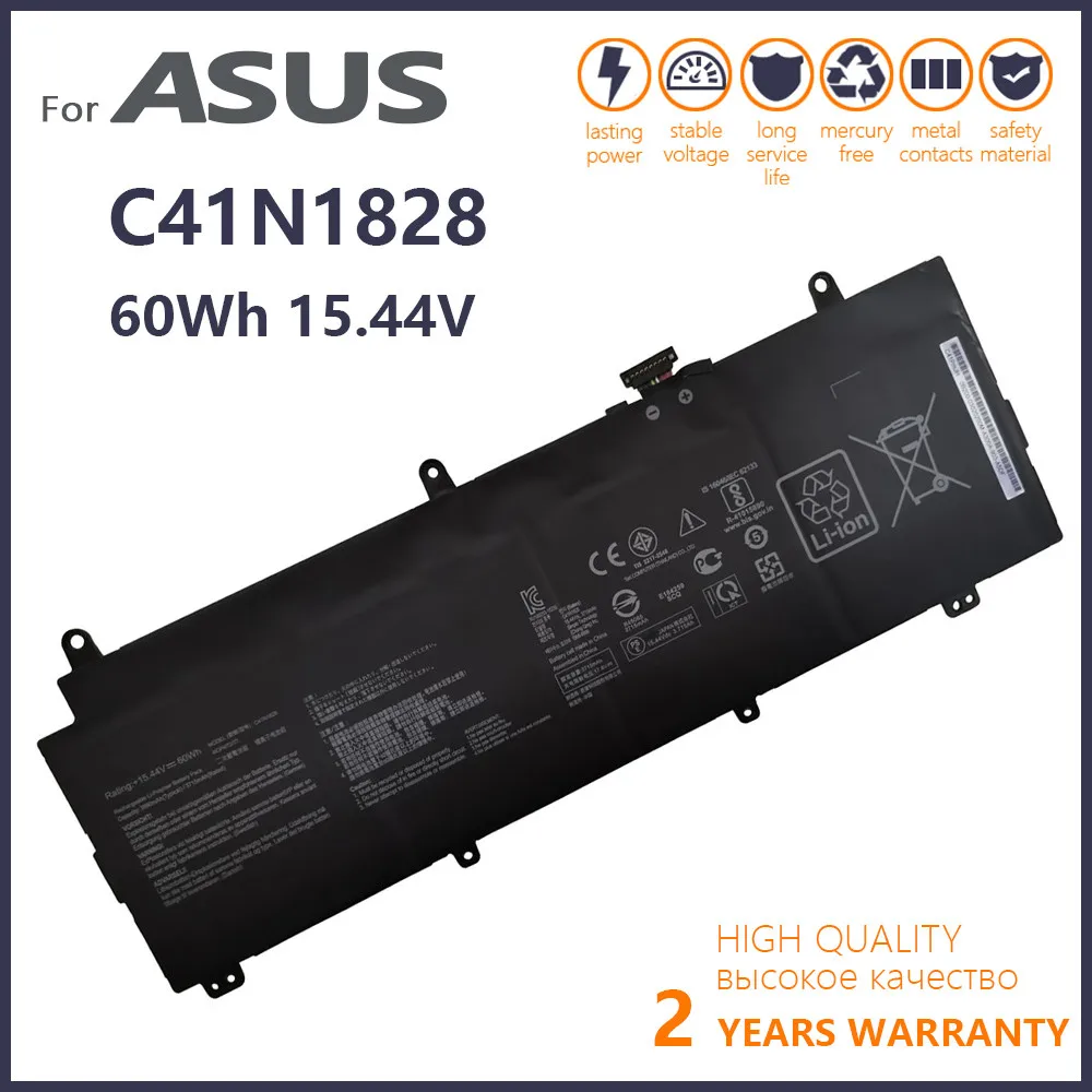 

Genuine C41N1828 Laptop Battery For ASUS ROG Zephyrus S GX531GW GX531GV GX531GWR GX531GX GX531GXR GX531GV-ES003T 15.44V 60WH