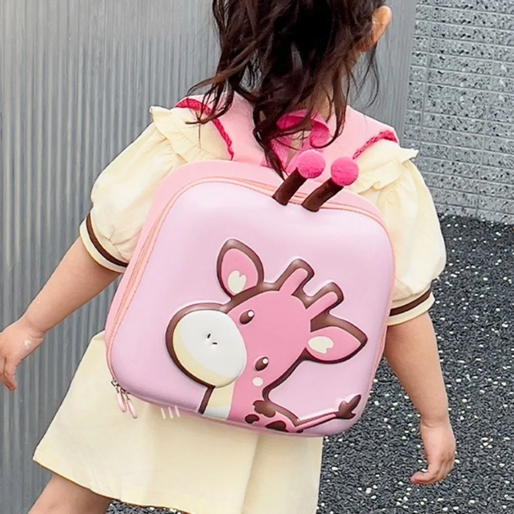 Квадратный детский рюкзак с рисунком оленя жесткий чехол большая вместимость Y2K