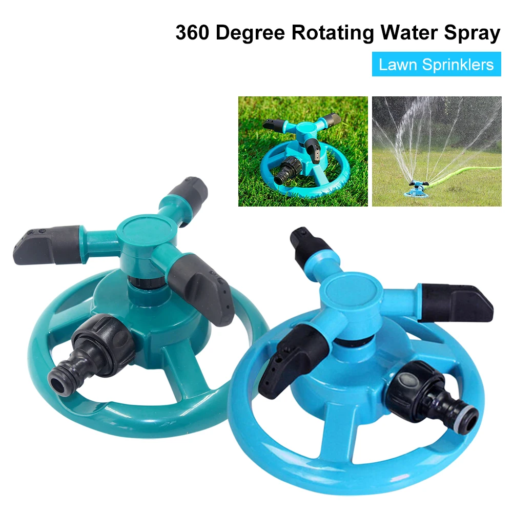 

Garden Sprinkler 360 Degree Automatic Rotating Lawn Sprinklers With 3 Adjustable Nozzles Water Sprinkler Irrigation System