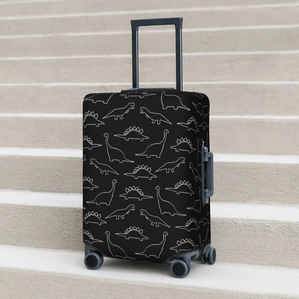 

I Love Dinosaur Suitcase Cover Vacation Cute Animal Print Useful Luggage Supplies Business Protection