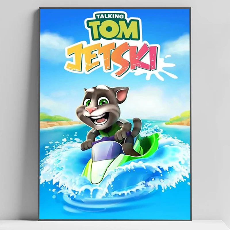 Декор детской комнаты Говорящий Том и друзья фотообои картины на холсте принты