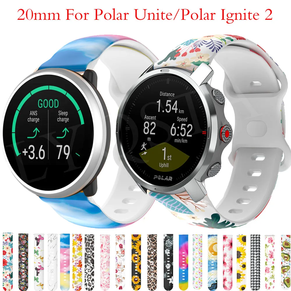 

Ремешок силиконовый для часов Polar Unite/Ignite 2, 20 мм