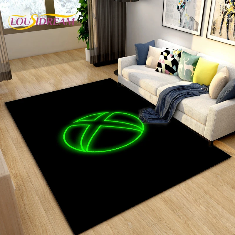 

Gamer Controller Xbox Creative Area Rug Large,Carpet Rug for Living Room Children's Room,Kids Play Crawl Non-slip Floor Mat Gift