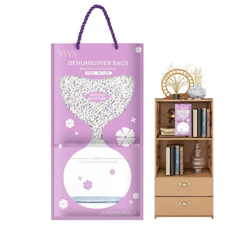 

Moisture Absorber Hangings Bags Drying Agent Hygroscopic AntiMold Desiccant Bags Fragrance Free Cabinet Wardrobe Dehumidifying
