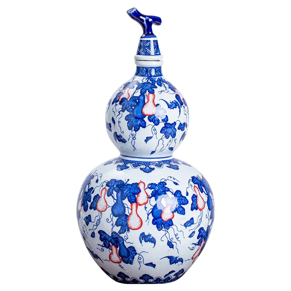 

Bottle Gourd Flask Water Hip Sake Pot Decanter Ceramic Drinking Portable Chinese Storage Flasks Teapot Serving Pottery Cup