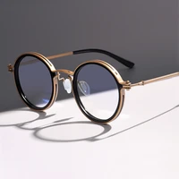 retro round titanium prescription eyeglasses frame men ultralight vintage optical myopia glasses frames classic full rim eyewear