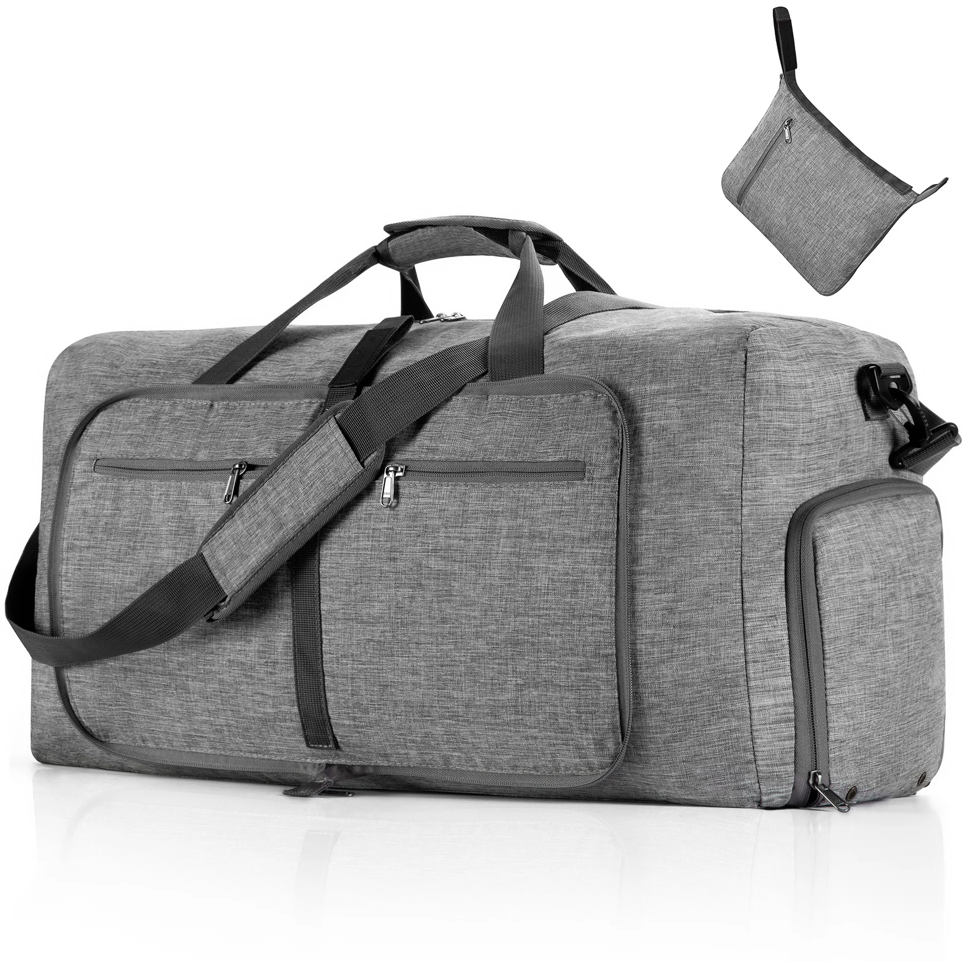 

Waterproof Collapsible One Shoulder Oblique Cross Sports Bag Portable Travel Bag Large Capacity Fitness Duffel Bag