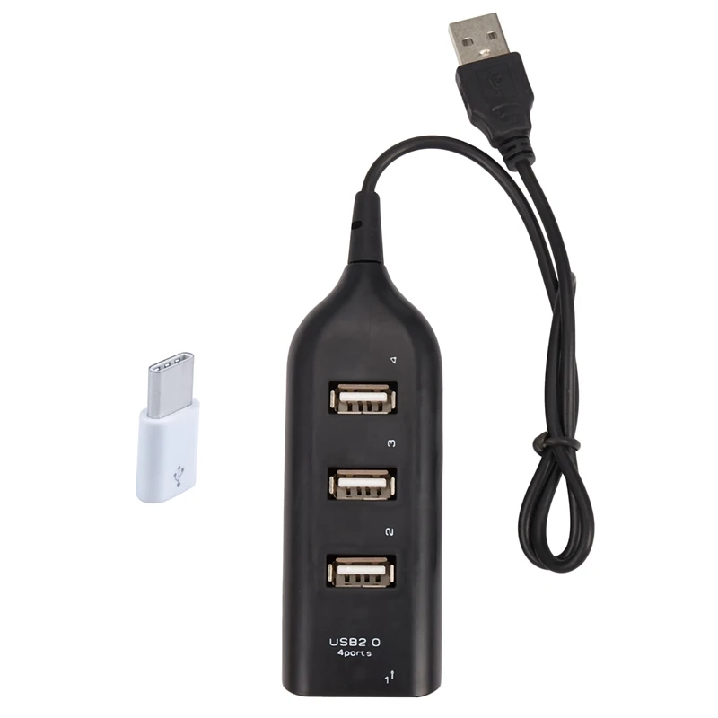 

Адаптер для передачи данных USB Type-C 3,1 штекер-Micro-USB 2,0 5 контактов и 1 мини-4 порта