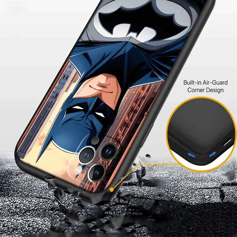 Новый высококачественный чехол для телефона с Бэтменом Redmi Note 11 12 13 Pro Plus 13C 12C 12S 11S