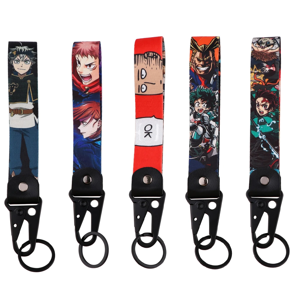 

Anime Keychain Black Clover Keychains for Cars Motorcycles Backpacks Handbags Keyrings Accessories Decorative Key Holder Gifts