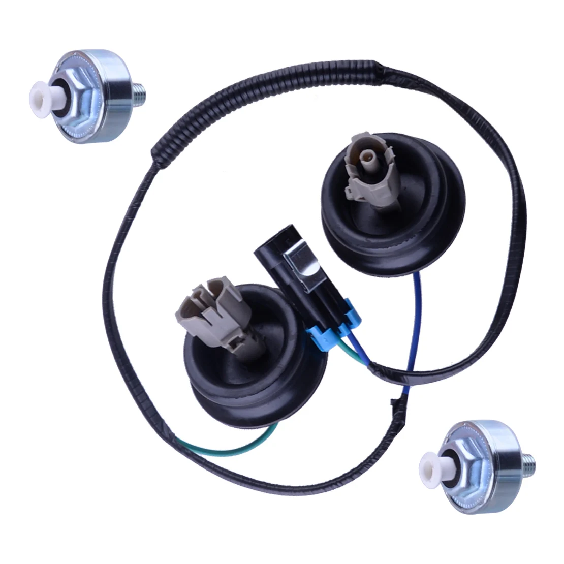 

2133521 SU1282 S8696 2 шт. детонационный датчик с набором жгутов, подходит для Chevrolet Express Silverado GMC Sierra Yukon Buick Isuzu Pontiac