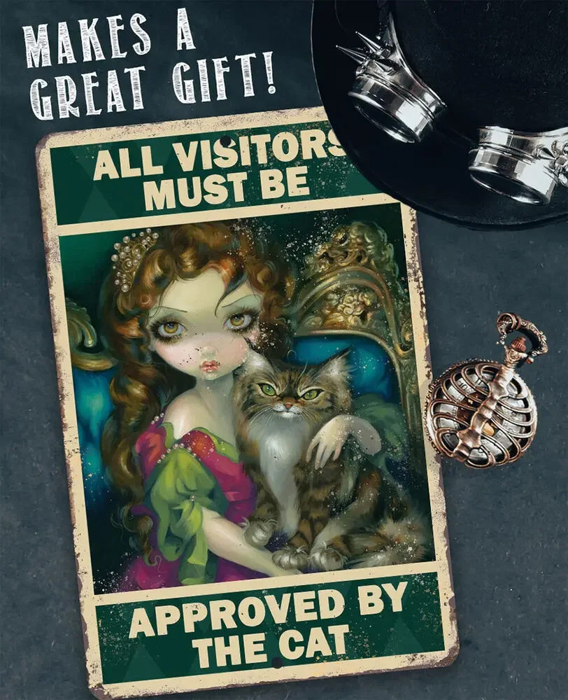 Все посетители должны быть одобрены котом-готическим металлическим