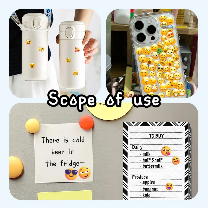 Водонепроницаемая наклейка со смайликом креативная для ноутбука багажа сделай