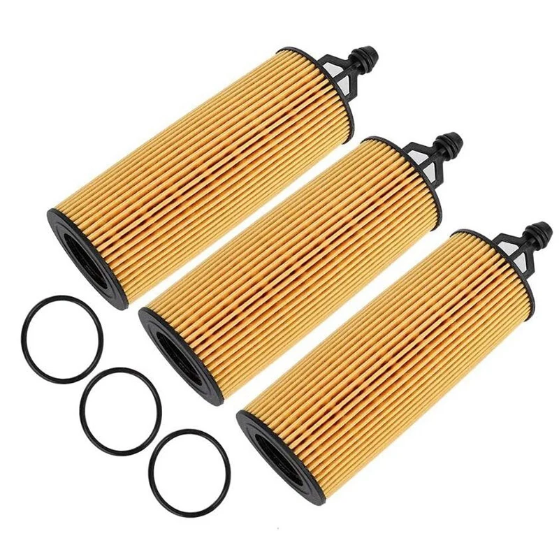 

Set of 3 Oil-Filters for Jeep Mopar Chrysler Dodge Ram 3.2L 3.6L Pentastar Engine 68191349AA 68191349AC