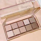 Палитра матовых теней для век, 10 цветов, блестящие водостойкие стойкие тени для век, Косметика для макияжа глаз TSLM1