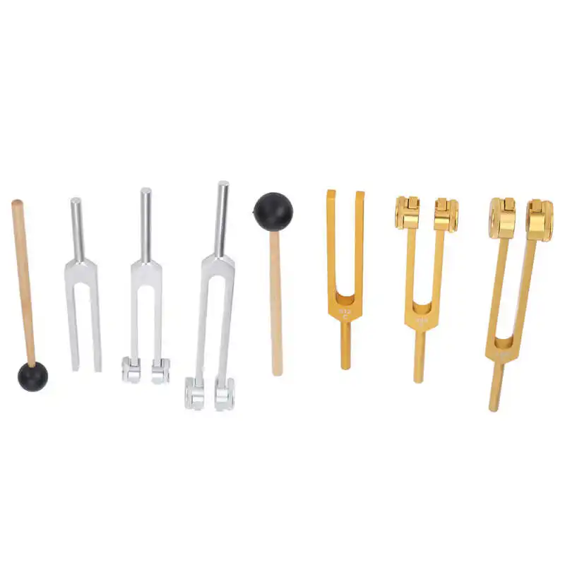 

Chakra Tuner Tuning Fork Set Aluminium Alloy with Hammer for Sound Healing