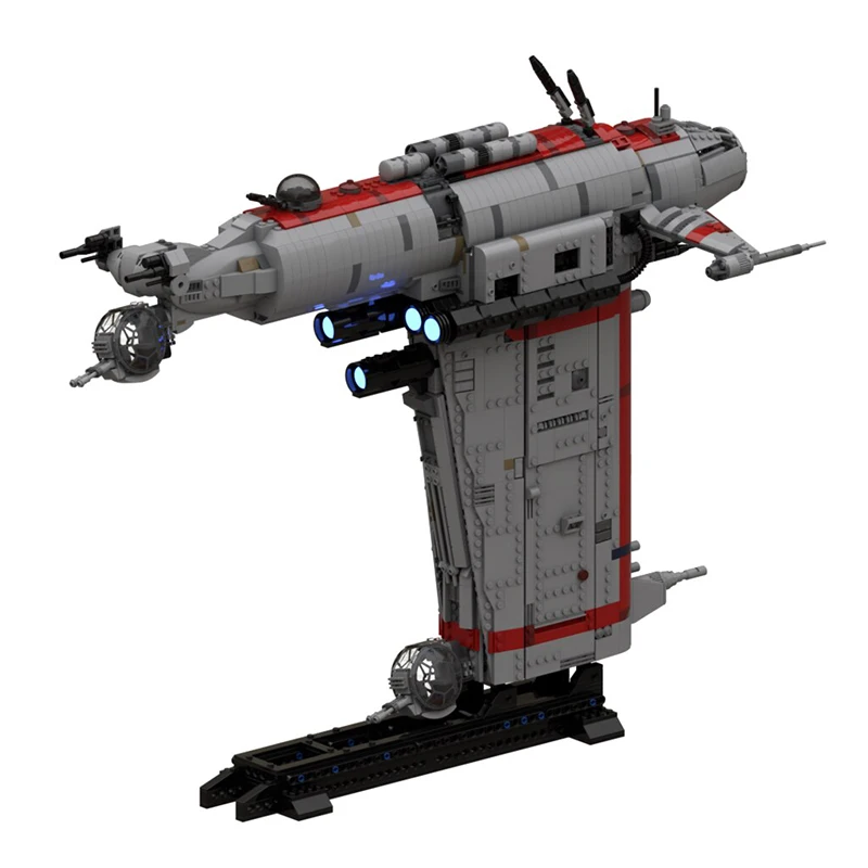 

2982 шт. знаменитый Звездный фильм MOC MG-100 Звездная крепость модель бомбардировщика сопротивление креативные идеи детская игрушка подарок на день рождения блоки