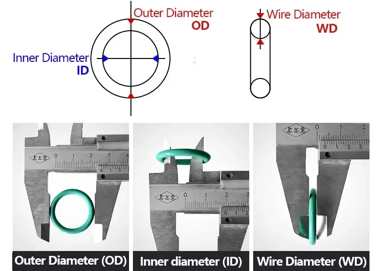 5 шт. FKM уплотнительное кольцо CS 6 мм OD 50 ~ 150 уплотнительная прокладка изоляционное