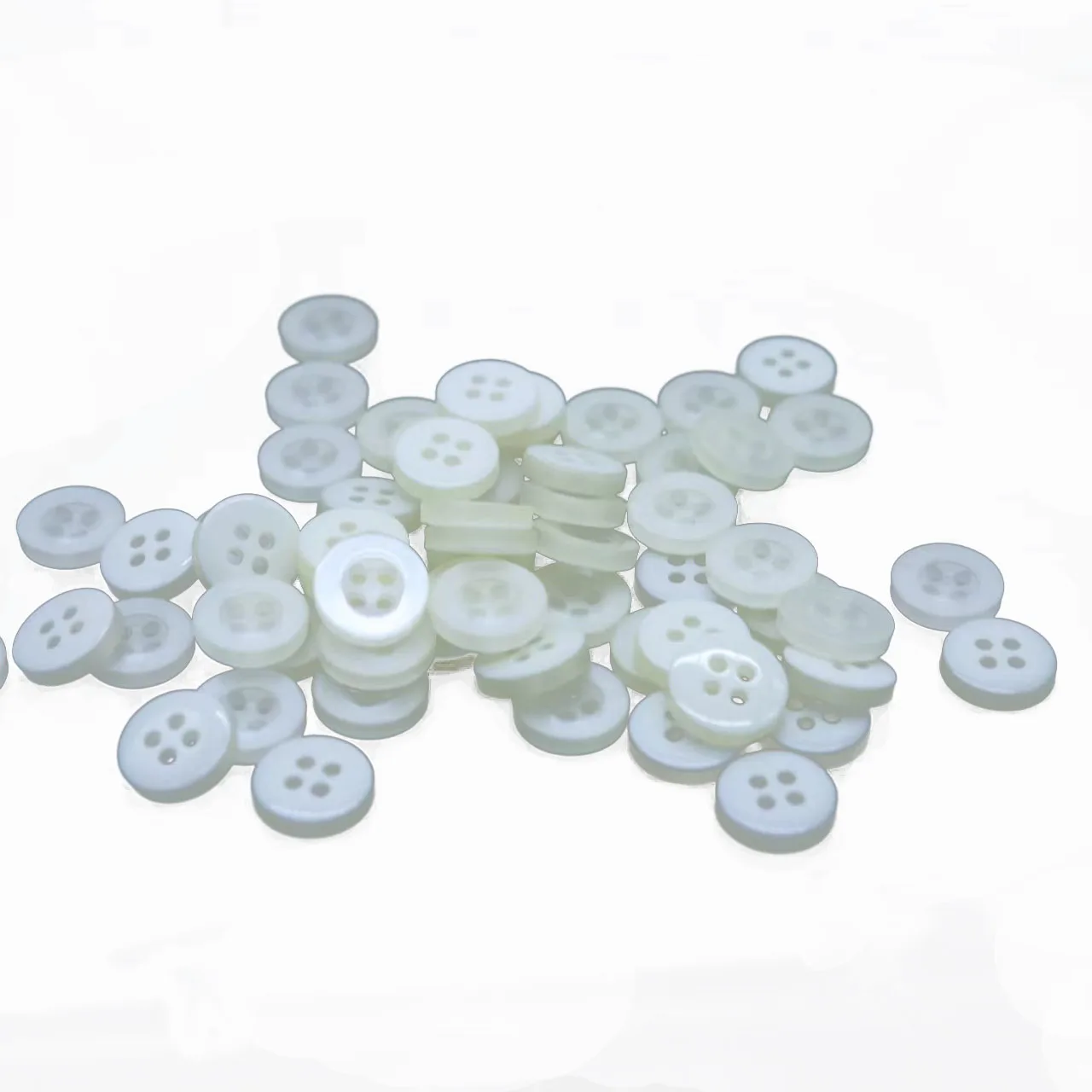 

500 pcs 10mm Resin white buttons 4-hole white rhinestone children's sweaters buttons
