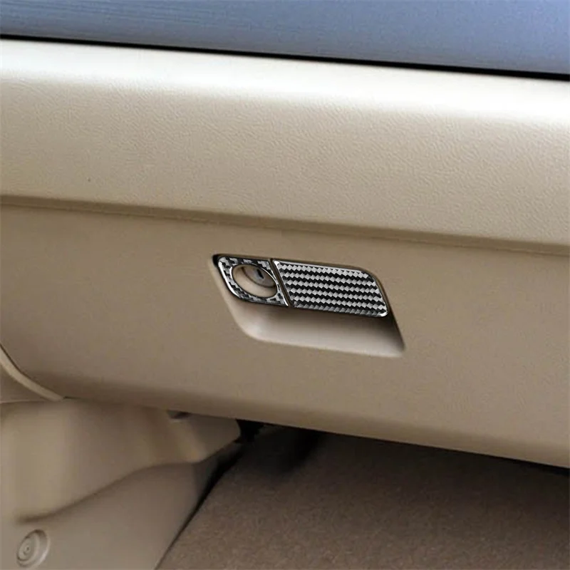 

Carbon Fiber Car Copilot Glove Box Handle Panel Sticker Interior Trim Cover for Honda CRV 2007 2008 2009 2010 2011 Accessories