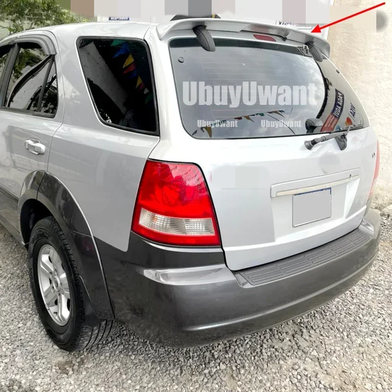 Фото Задний спойлер на крышу для KIA Sorento 2001-2006, спортивный, из ABS-пластика, накладка на крышку багажника, спойлер-крыло на крышку багажника №1