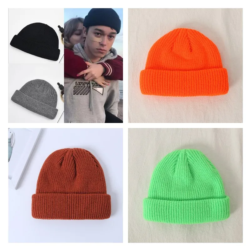 

Winter Hats for Unisex New Beanies Knitted Solid Cute Hat Lady Autumn Female Beanie Caps Warmer Bonnet Men Casual Cap Wholesale
