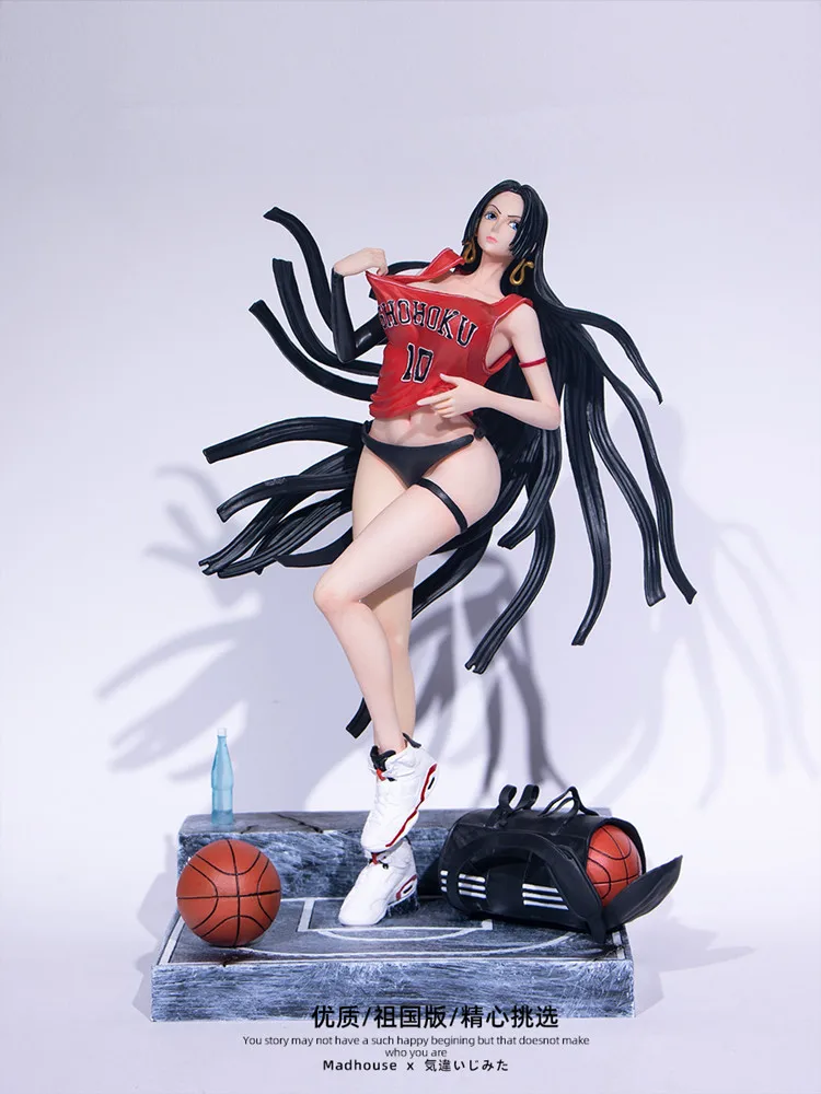 

Anime DOUBLE SS One Piece Figure Boa Hancock Basketball Jersey Adult Girl PVC Action Figure Toy Collectible Model Doll Kid Gift