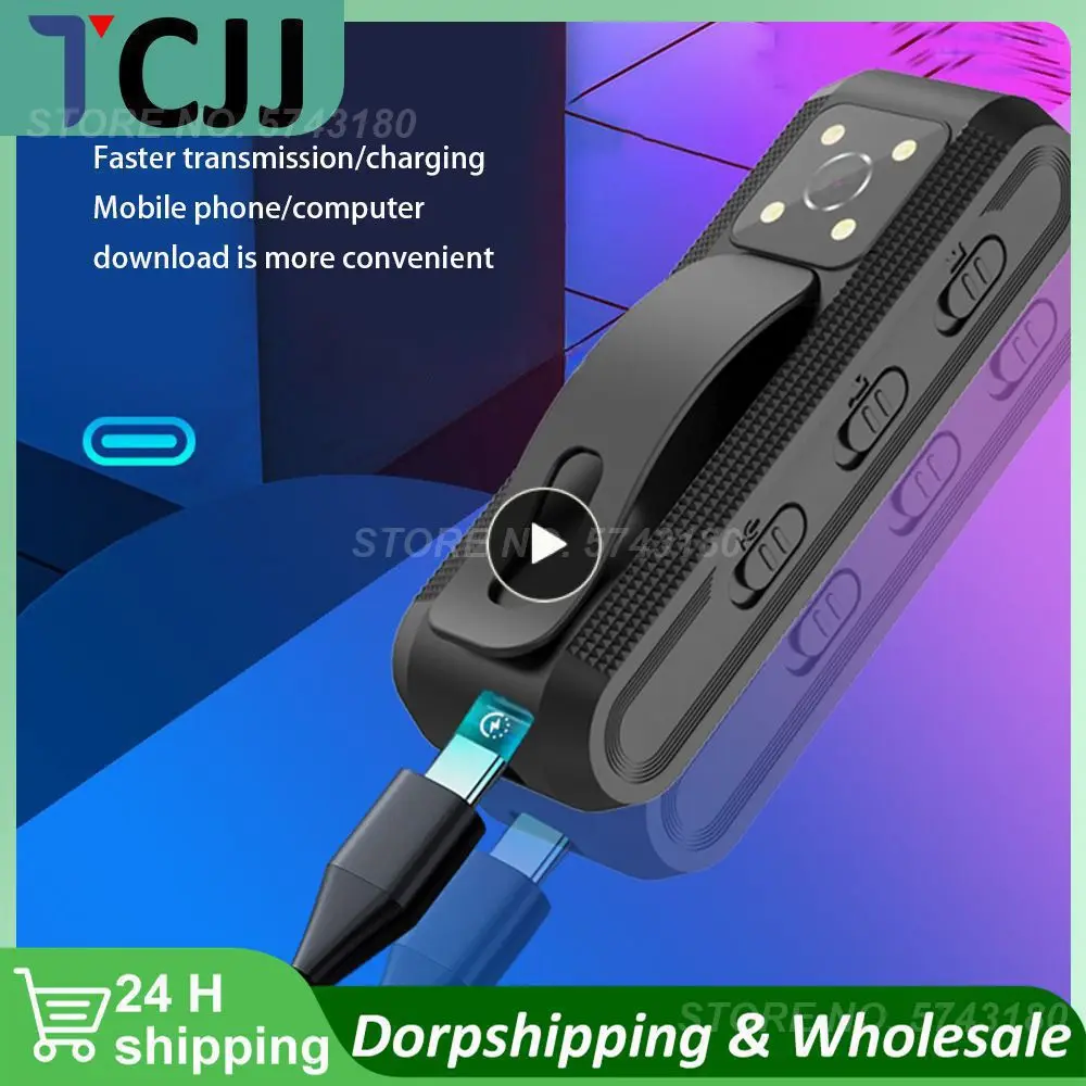 

1~8PCS Camera Head Lithium Battery Dual Image Stabilization Body Camera Audio And Video Recording High Definition Portable