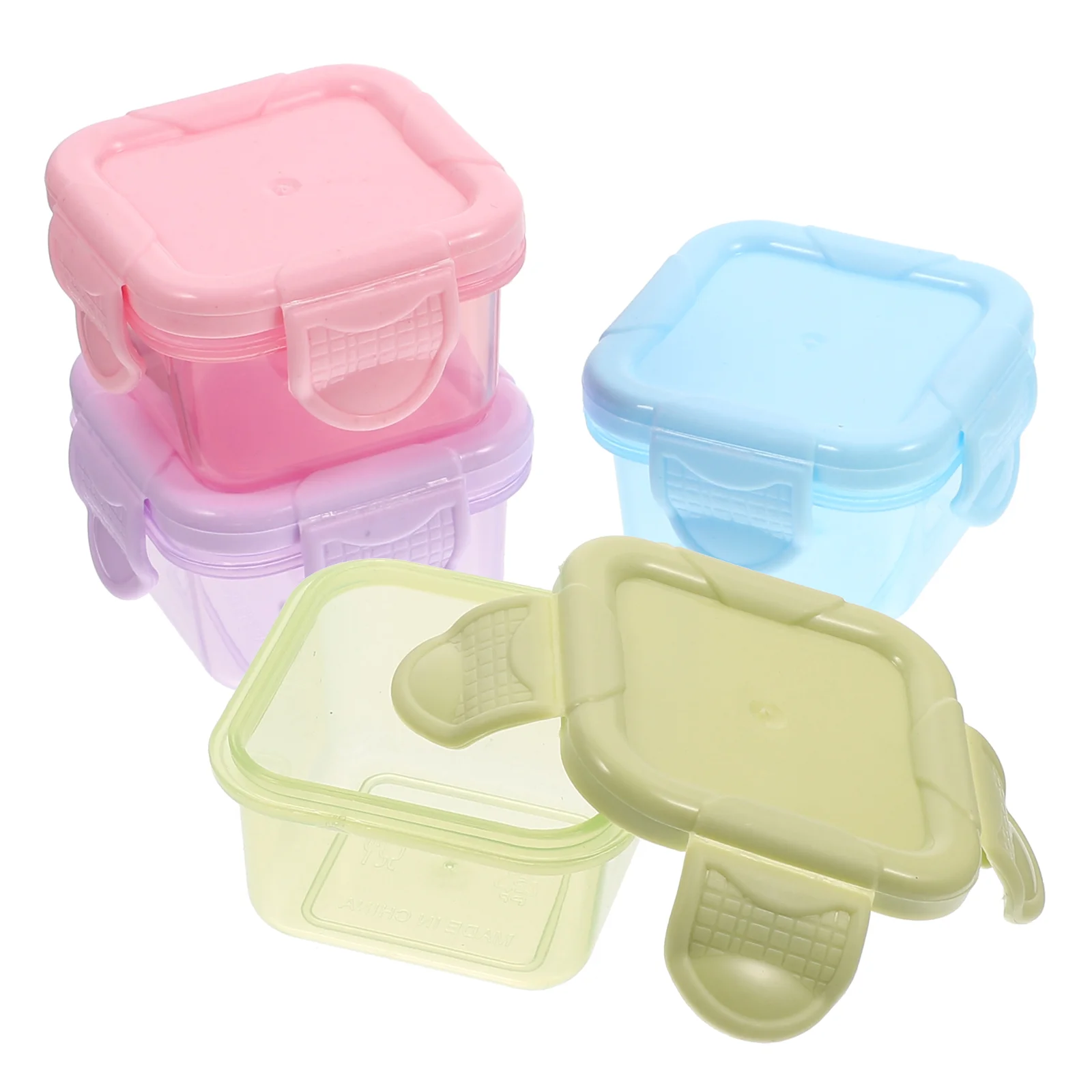 

Box Container Sauce Storage Cups Containers Minidressing Condimentbento Canisters Meal Lid Salad Small Boxes Cup Kitchenprep