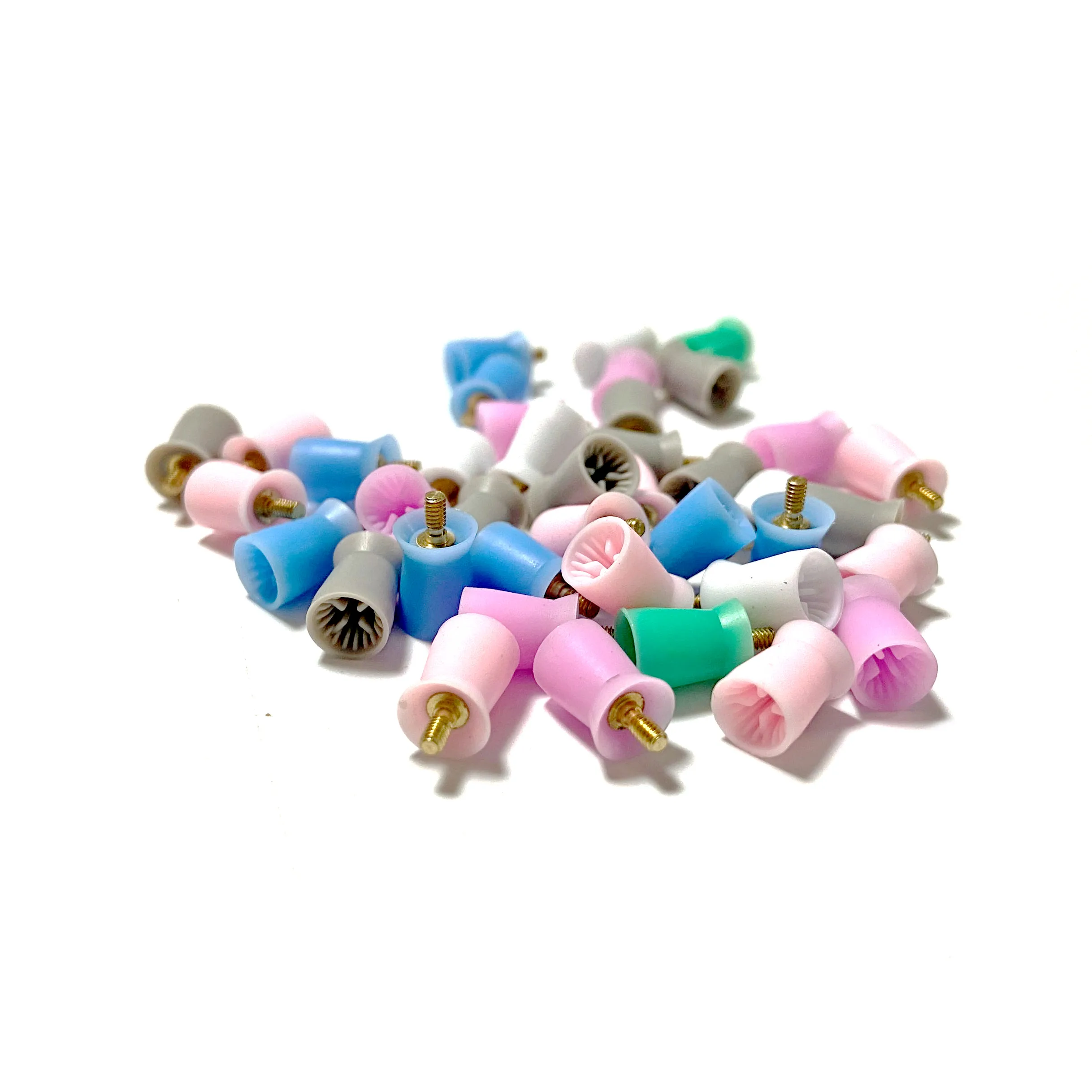 100 шт./пакет зубной Полировочный стакан резиновая щетка защелка полировщик зубов