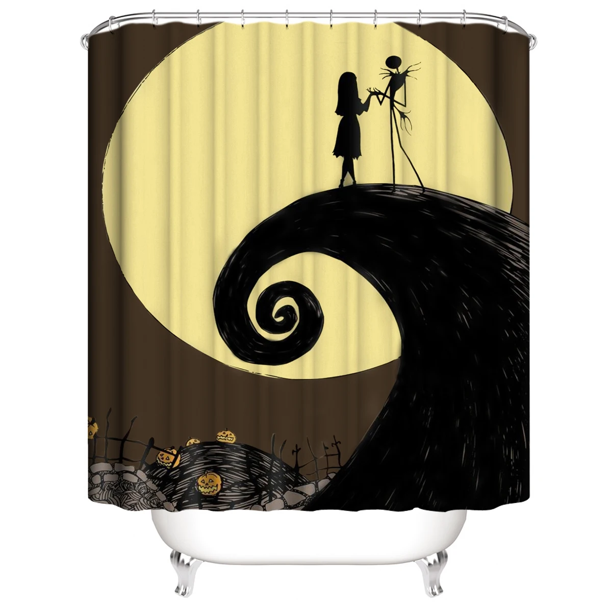 Рождественская занавеска для душа на Хэллоуин набор ковриков Мультяшные