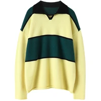 100 cashmere winter warm sweater women new latest fashion for women 2022 clothes korean fashion striped high street