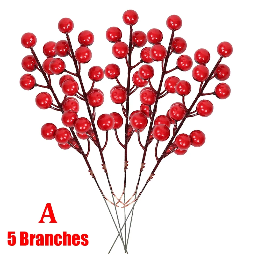 

Искусственные ягоды красные 22см