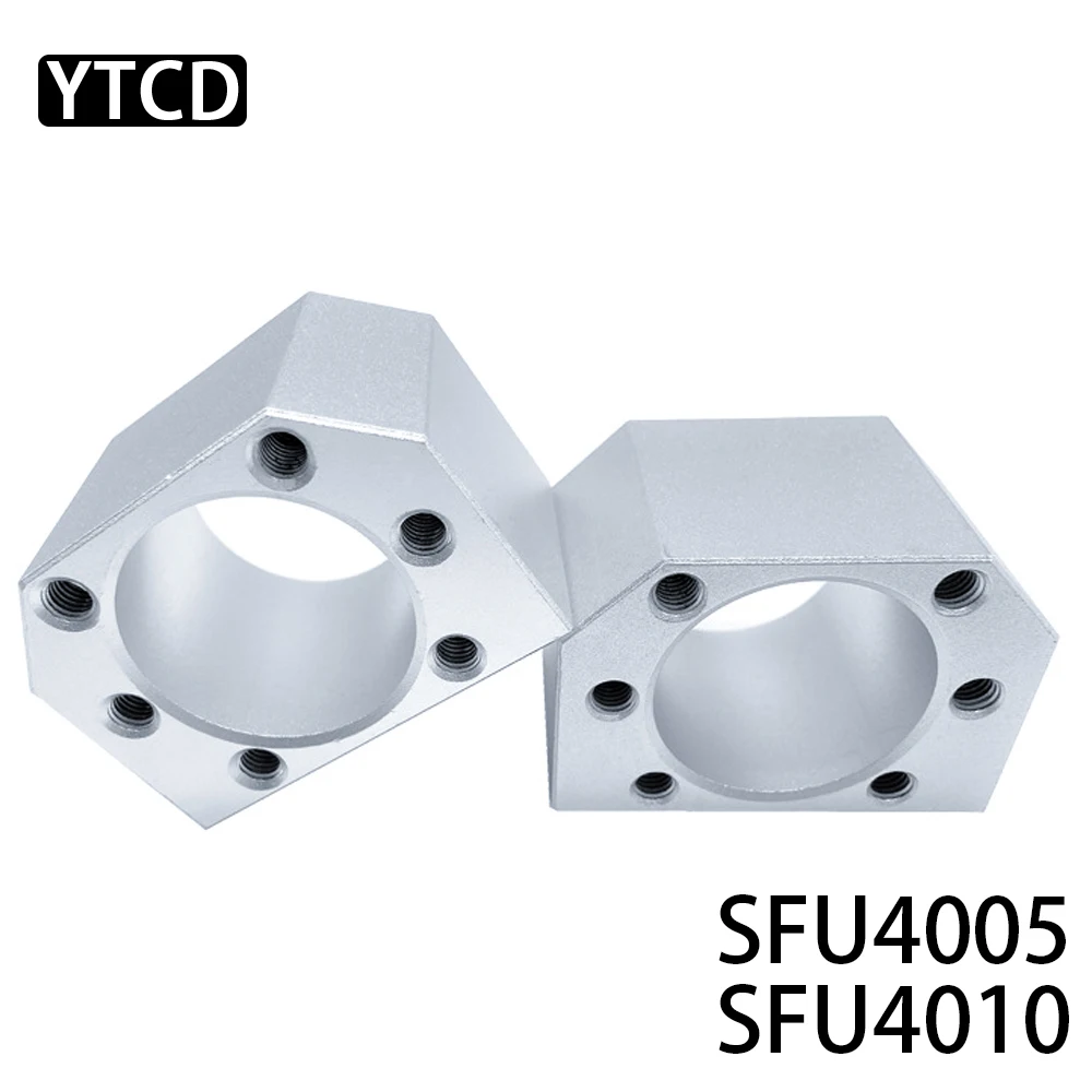 

1PCS Ballscrew Nut Housing Seat Aluminium Alloy Mounting Bracket SFU4005 or SFU4010 DSG40H For CNC Parts Ball Screw Ballnut Bolt