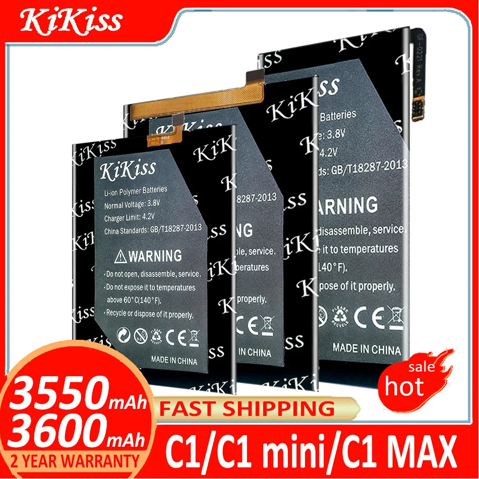 

KiKiss Battery For elephone C1/C1 mini C1mini/C1 MAX C1MAX Batterij + Track NO