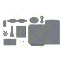 new 2022 arrival leaves and box metal cutting dies sets for diy craft making greeting card scrapbooking sell like hot cak