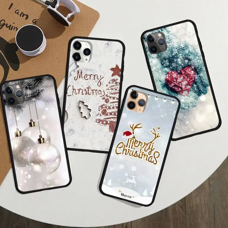 

Merry christmas winter new year gifts snowflake Phone Case For iphone 11 13 12 14 x xs xr pro max mini plus boys girls funda