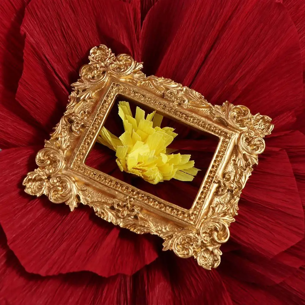 Изысканный реквизит для фотографий в стиле ретро девочек полая тисненая рамка