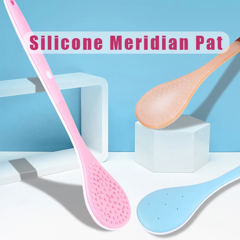 

Silicone Gua Sha Blood Circulation Meridian Pat Board Massager for Back Scratch Massage Tools Back Rubs Keeping Good Health Gift