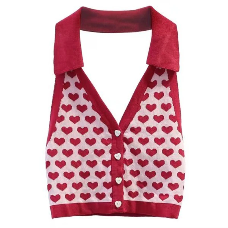 Женский топ-труба в форме сердца