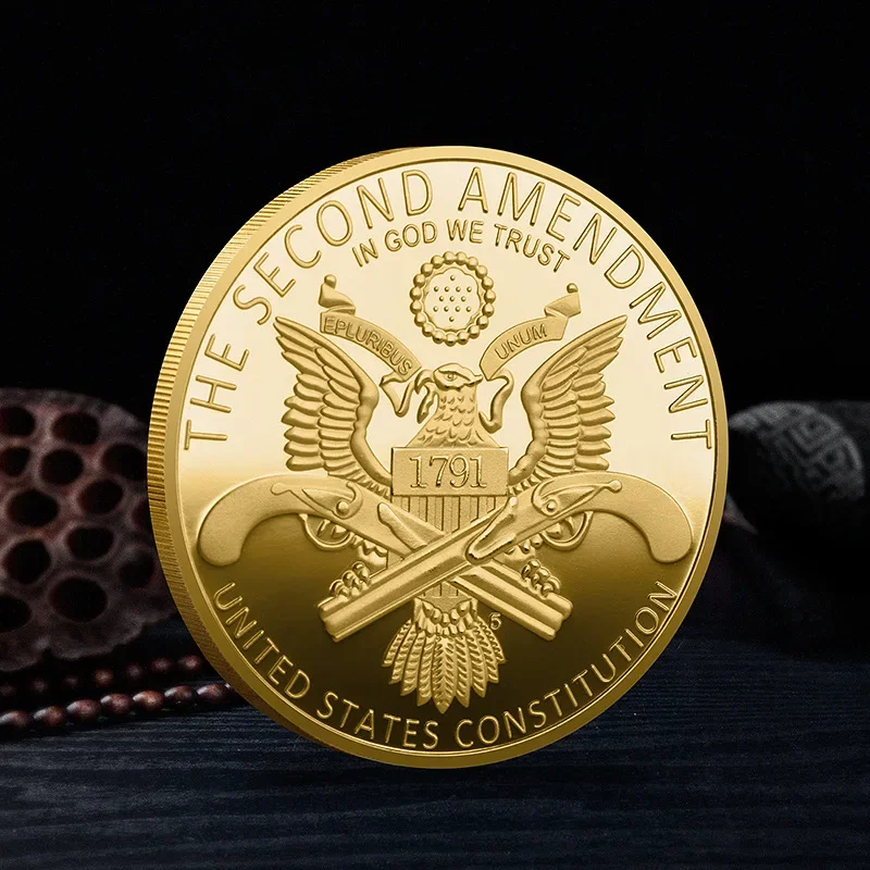 2-я поправка в США — поиск моего пистолета позолоченные монеты-вызов 1791