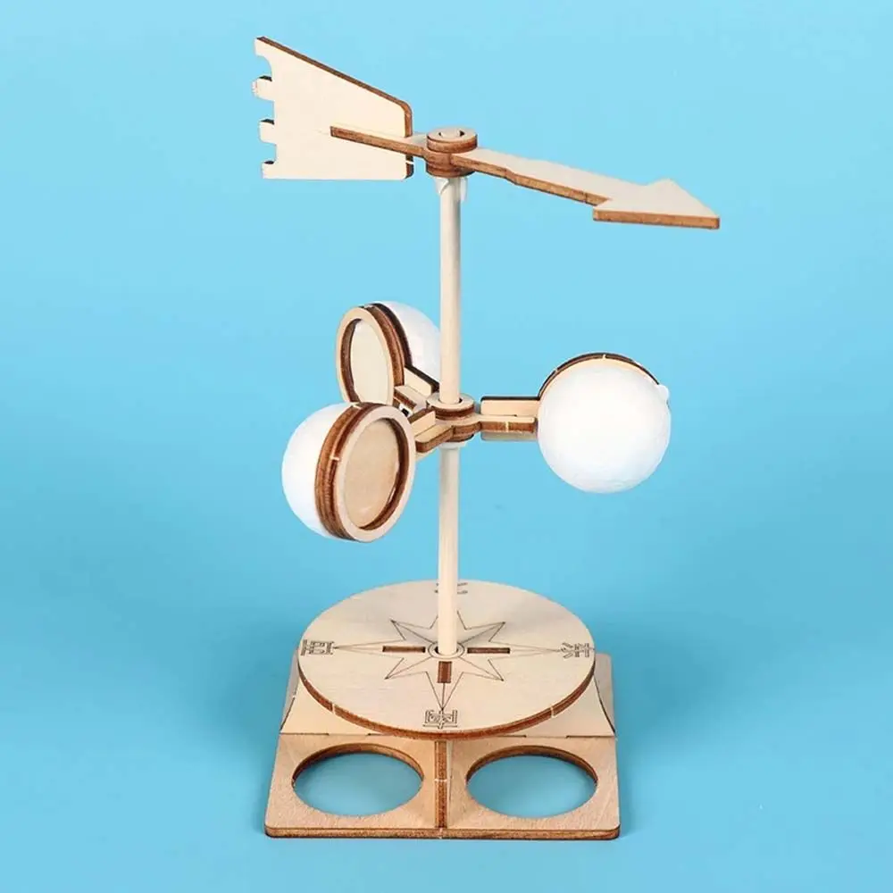 

Ability Educational Toys School Students Direction Experiment Wooden DIY Wind Vane Wind Vane Model Kit Science Toys