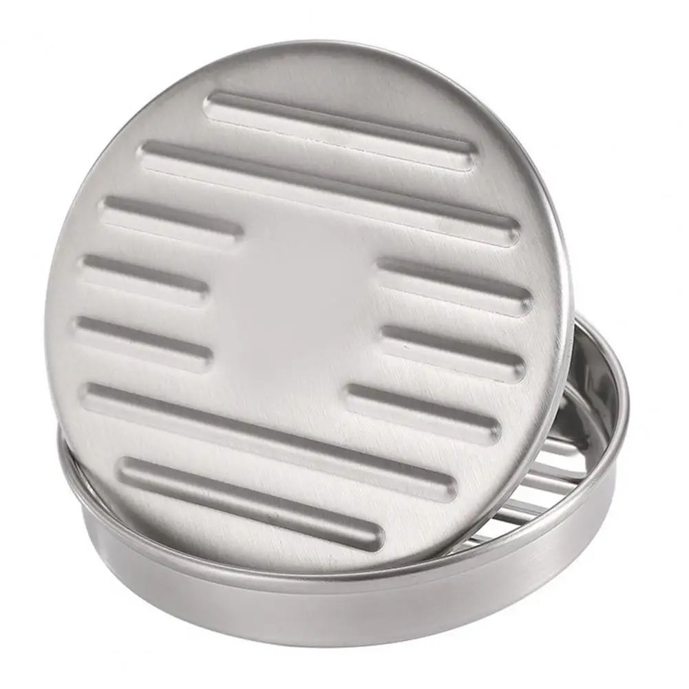 

Useful Meat Press Round Shape Easy Demould BBQ Burger Meat Press Food Mold Anti-rust Hamburger Press Household Supplies