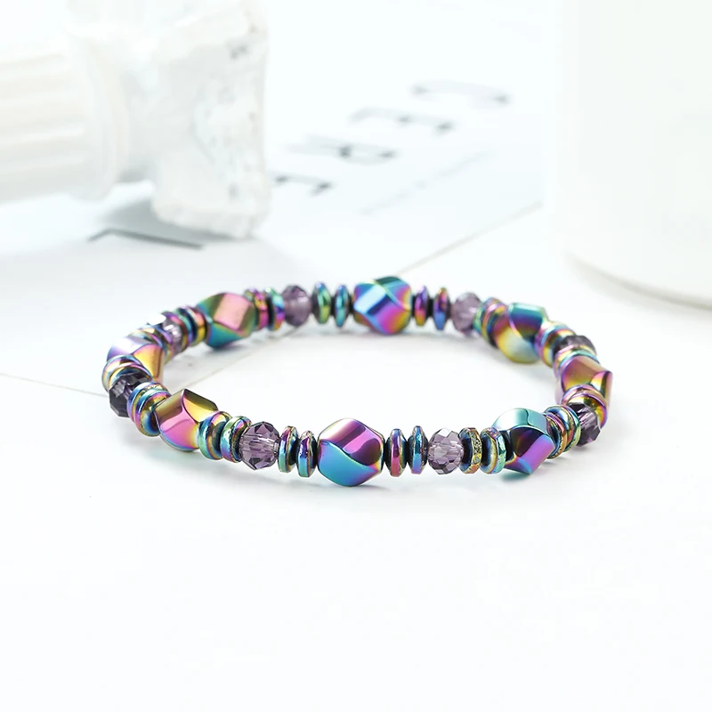 

Magnetite black bile magnet bracelet magnetic relief cervical fatigue male and female radiation resistant couple bracelet